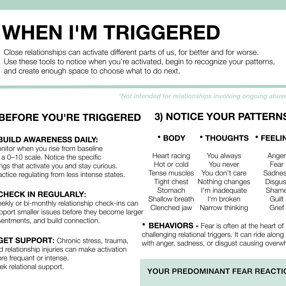 Understand your triggers: tools for better&nbsp;relationships